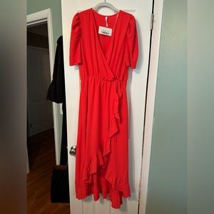 NWT Large Coral High Low Dress